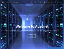 Tablet Screenshot of abadnet.com.sa